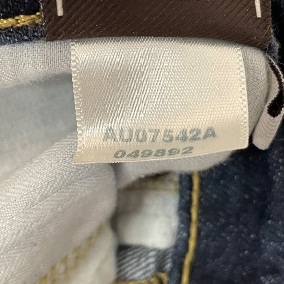 7 For All Mankind Womens Size 28 Bootcut Denim Jeans Dark Wash Low Rise USA Made - Picture 12 of 16